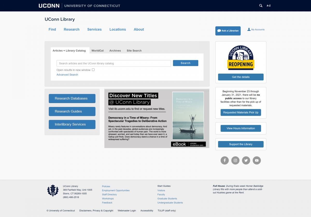 University Libraries Web Development