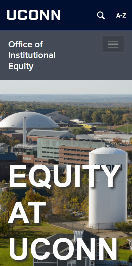 Equity Homepage display mobile view
